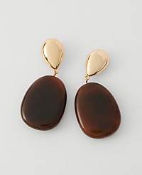 Double Stone Drop Earrings carousel Product Image 1
