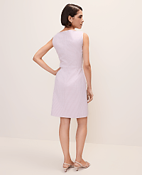 The Petite Boatneck Dress in Seersucker carousel Product Image 2