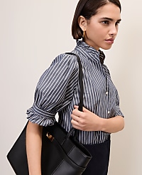 Striped Ruffle Blouse carousel Product Image 1