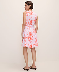 Floral Belted Flare Dress carousel Product Image 2