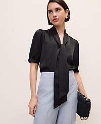 Satin Bow Blouse carousel Product Image 1
