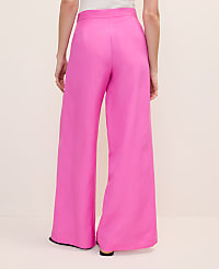 The Petite Statement Palazzo Pant in Linen Blend carousel Product Image 3