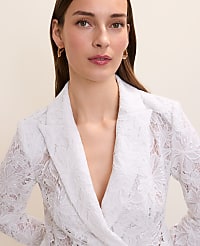 The Cutaway Blazer in Lace carousel Product Image 3