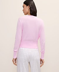 Petite Crew Neck Cardigan carousel Product Image 2