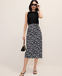 Petite Embroidered Column Midi Skirt carousel Product Image 4
