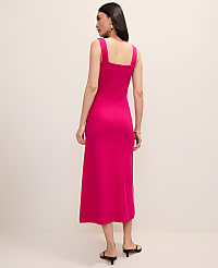 Petite Ribbed Button Sweater Dress carousel Product Image 2
