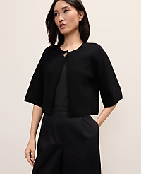Petite Crew Neck Sweater Cape carousel Product Image 1
