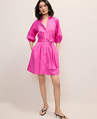 Ruffle Collar Mini Dress carousel Product Image 1