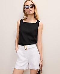 Linen Blend Tank Top carousel Product Image 1
