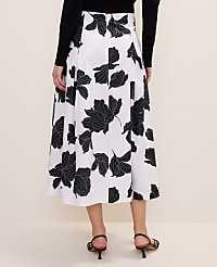 Petite Floral Pleated Midi Skirt carousel Product Image 3