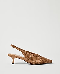 Woven Nip Toe Slingback Pump carousel Product Image 2