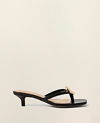 Leather Kitten Heel Sandal carousel Product Image 2