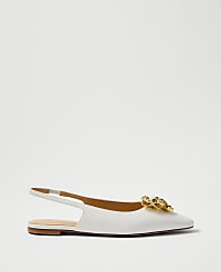 Flower Leather Slingback Flat carousel Product Image 2