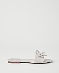 Leather Flower Embellished Sandal carousel Product Image 2