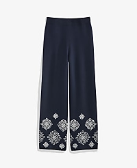 Embroidered Sweater Pant carousel Product Image 4