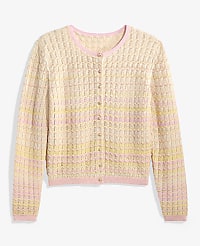 Petite Crochet Cardigan in Ombr&eacute; carousel Product Image 3