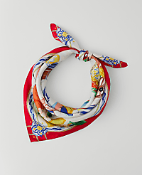 Amalfi Coast Printed Silk Scarf carousel Product Image 1