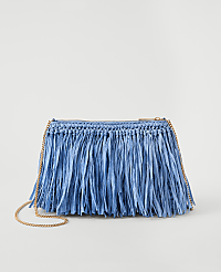 Raffia Fringe Clutch carousel Product Image 1