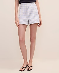 Petite Side Zip Short in Tweed carousel Product Image 2