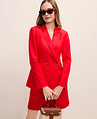 The Petite Crosby Blazer in Linen Blend carousel Product Image 1
