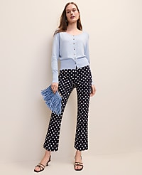 The Petite Slim Kick Capri in Polka Dot carousel Product Image 1