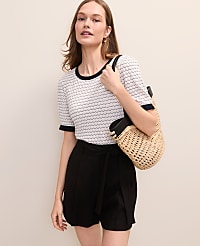 Scalloped Ruffle Trim Top carousel Product Image 1
