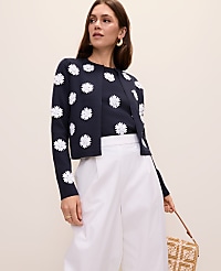 Petite Floral Appliqu&eacute; Cardigan carousel Product Image 1
