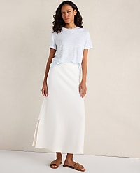 Haven Well Within Cotton Blend Textured Midi Skirt carousel Product Image 2