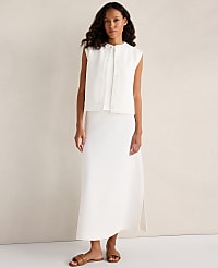 Haven Well Within Cotton Blend Textured Short Sleeve Jacket carousel Product Image 3
