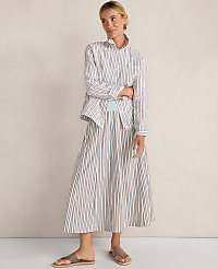 Haven Well Within Organic Cotton Poplin Stripe Drop Waist Skirt carousel Product Image 3