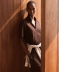 Haven Well Within Organic Cotton Interlock Half-Zip Collared Top carousel Product Image 5