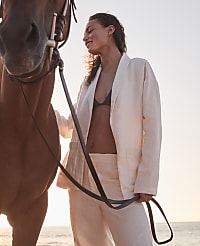Haven Well Within Heavyweight Linen Blazer carousel Product Image 4