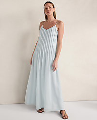 Haven Well Within Ramie Blend Pintuck Maxi Dress carousel Product Image 1