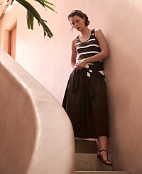 Haven Well Within Organic Cotton Stripe Midi Dress carousel Product Image 4