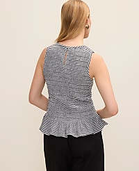 Gingham Smocked Peplum Tank carousel Product Image 2