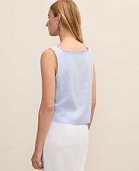 Tank Top in Linen Blend carousel Product Image 2