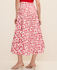 Eyelet Full Midi Skirt carousel Product Image 3