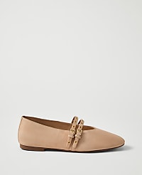 Weekend Studded Suede Mary Jane Flat carousel Product Image 1