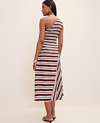 Weekend Striped One-Shoulder Midi Dress carousel Product Image 2