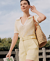 Weekend Texture Stitch Polo Sweater carousel Product Image 4