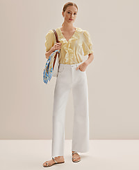 Weekend Eyelet Ruffle Trim Blouse carousel Product Image 3