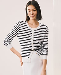 The Petite Striped Ann Cardigan carousel Product Image 5