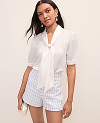 Satin Bow Blouse carousel Product Image 1