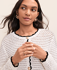 Scalloped Trim Cardigan carousel Product Image 3