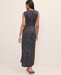 Polka Dot Maxi Dress in Satin carousel Product Image 2