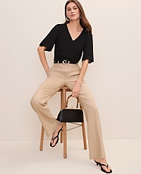 The High Rise Trouser in Linen Blend carousel Product Image 4