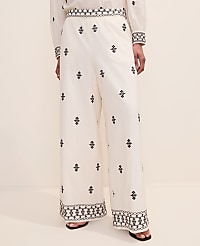 The Embroidered Easy Palazzo Pant carousel Product Image 2