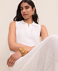 Collared Halter Sweater Dress carousel Product Image 3