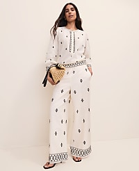 The Embroidered Easy Palazzo Pant