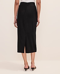 Embroidered Column Midi Skirt carousel Product Image 3